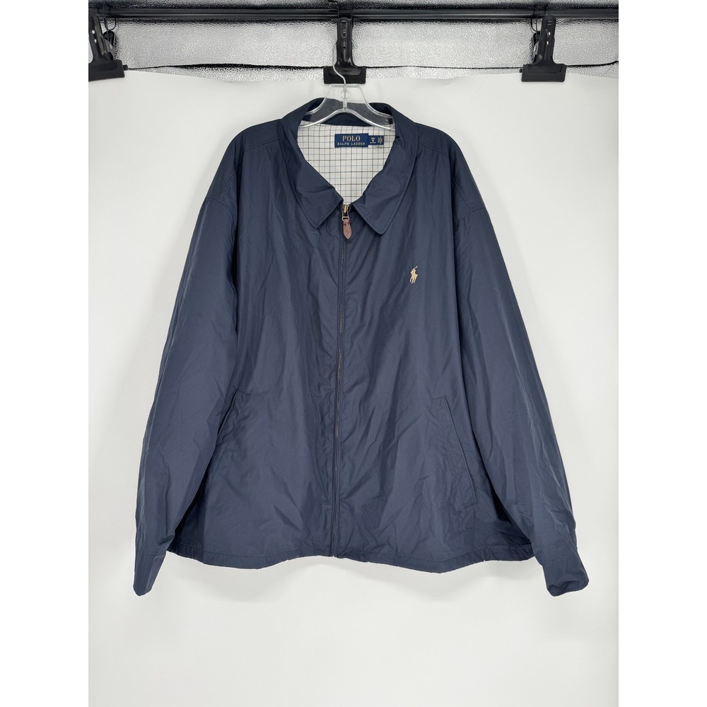 Polo Ralph Lauren Bi Swing Harrington Jacket Mens 3XL Big 3XB Navy Windbreaker